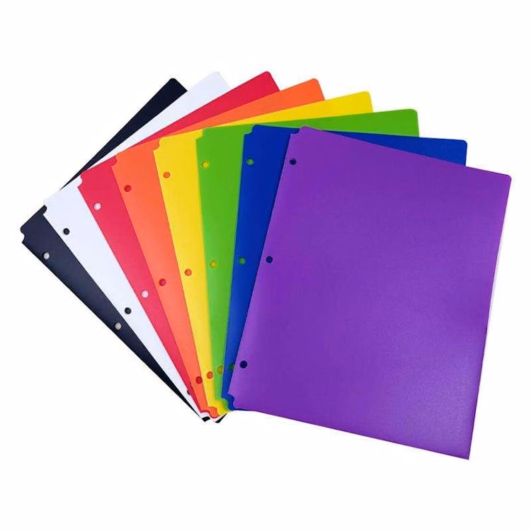 BigBox 2 Pocket Poly Folders - Assorted