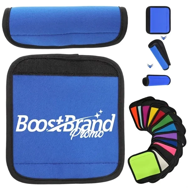 Custom Neoprene Luggage Handle Wrap — Travel Comfort and Luggage Identifier 1