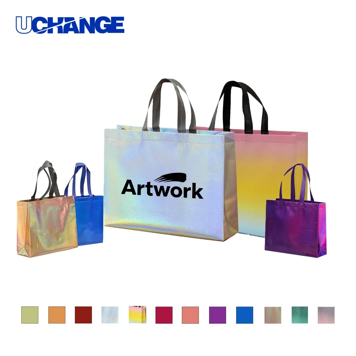 Metallic Non Woven Tote Bag for Trade Shows 1