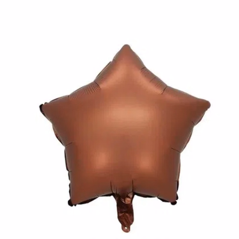 18 inch Cream caramel colour five-pointed star aluminum film