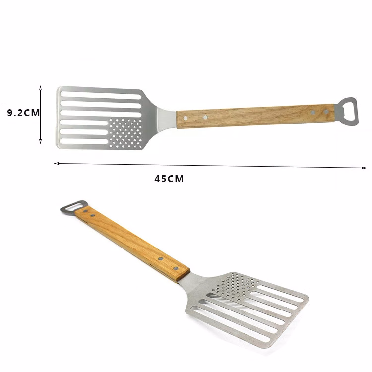 Stainless Steel BBQ Spatula With Wooden Handle