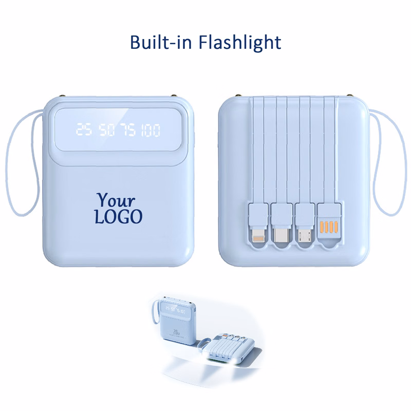 Flashlight Phone Charger Screen-Display Wireless