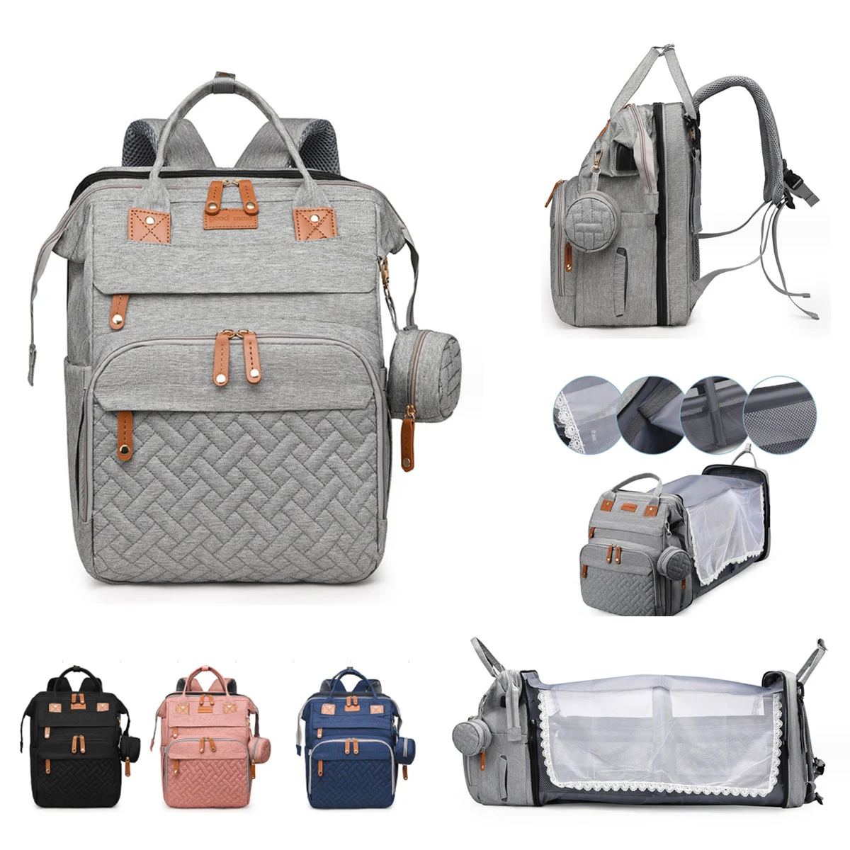 Large Capacity & Multi-Function mommy Backpack 1