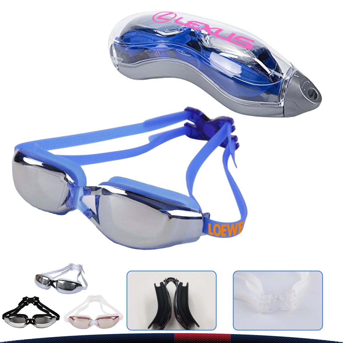 Racia Adult Swimming Goggles 1