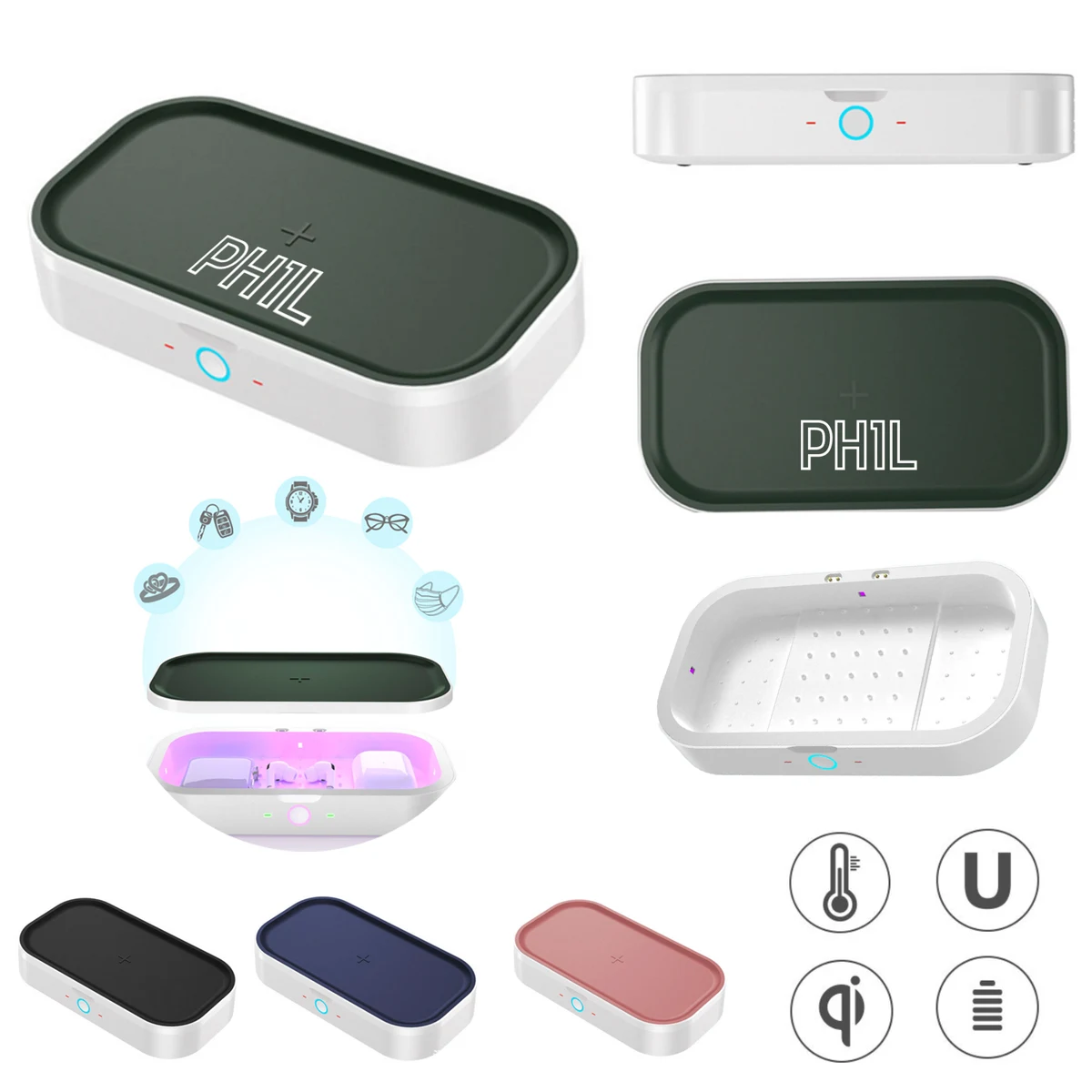 Portable UV Sanitizer Box w/ Wireless Charger 1