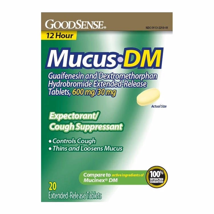 GoodSense Mucus DM Tablets - 20 Count