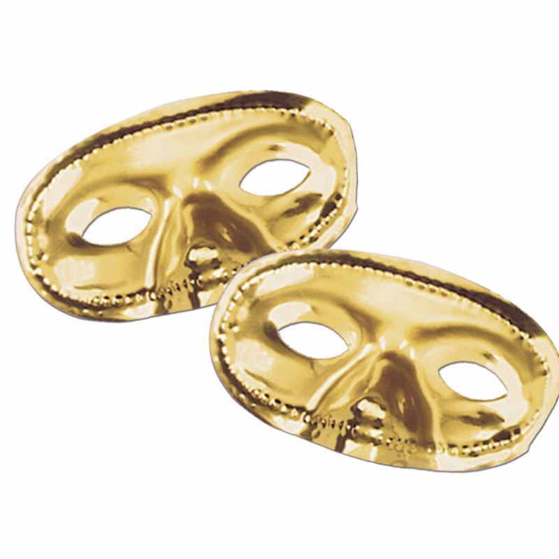 Metallic Half Masks Assortment