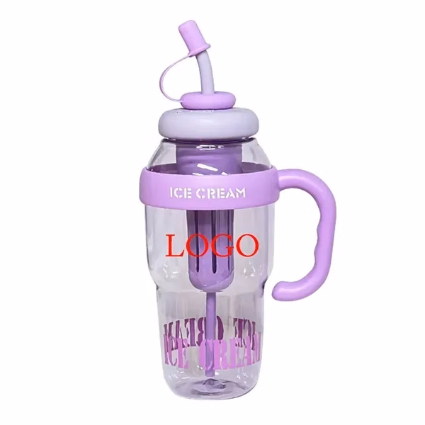 Generic Water Bottle With Straw And Handle for Commutes, Fitness and Travel