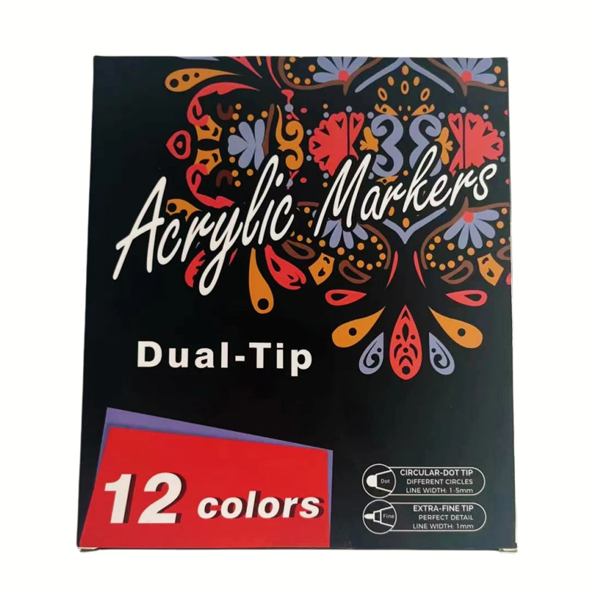 Plastic Double-Ended Water-Based Colored Pen 1