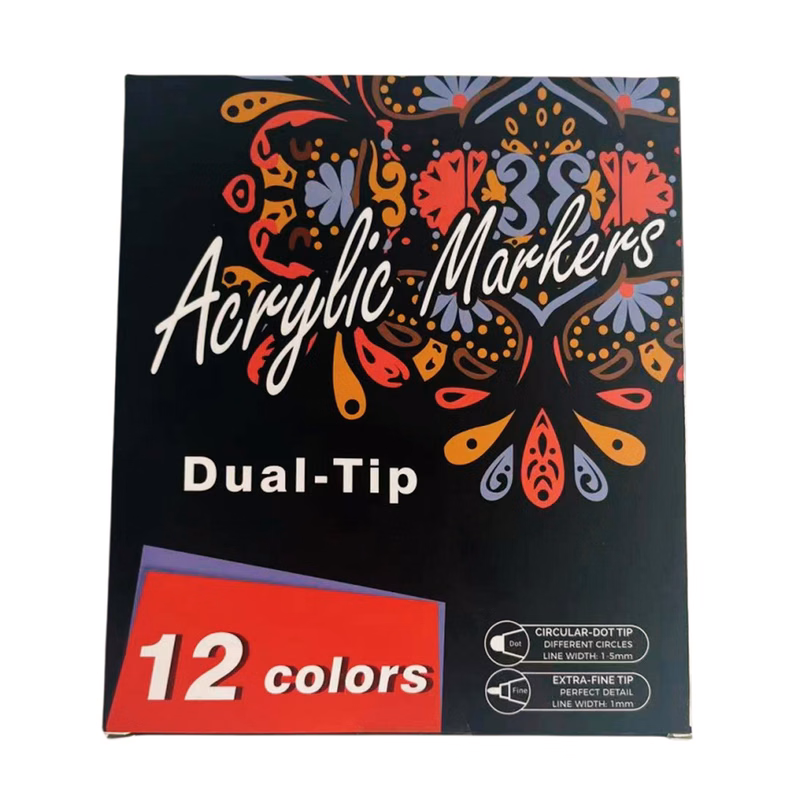 Plastic Double-Ended Water-Based Colored Pen