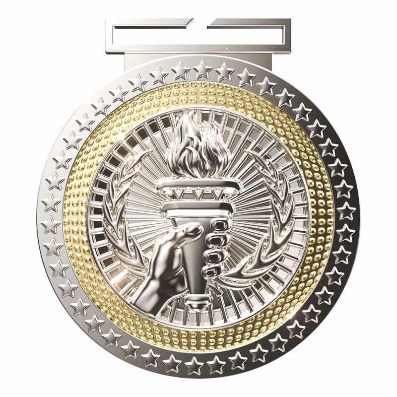 Victory Dual Plated Medallion (3")