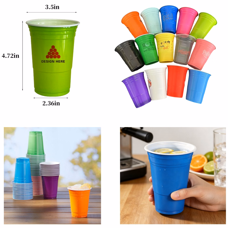 16oz Disposable Plastic Party Cups