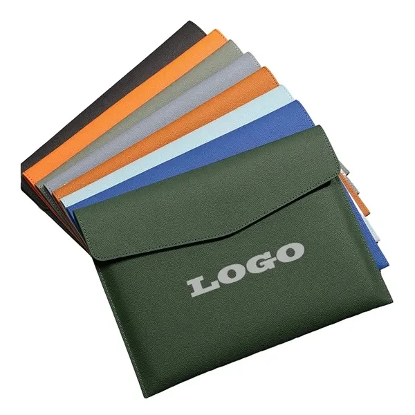 Leather Document Organizer A4 Portfolio Envelope for Office, School and Events 1