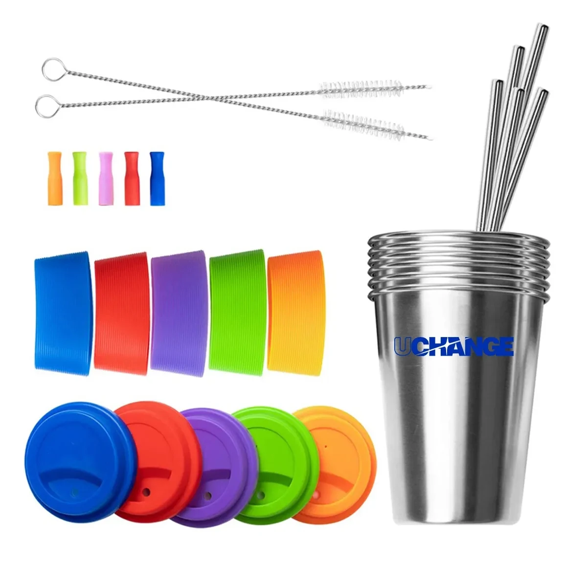 12/17 Oz. Stainless Steel Drinking Cup Beer Tumblers 1