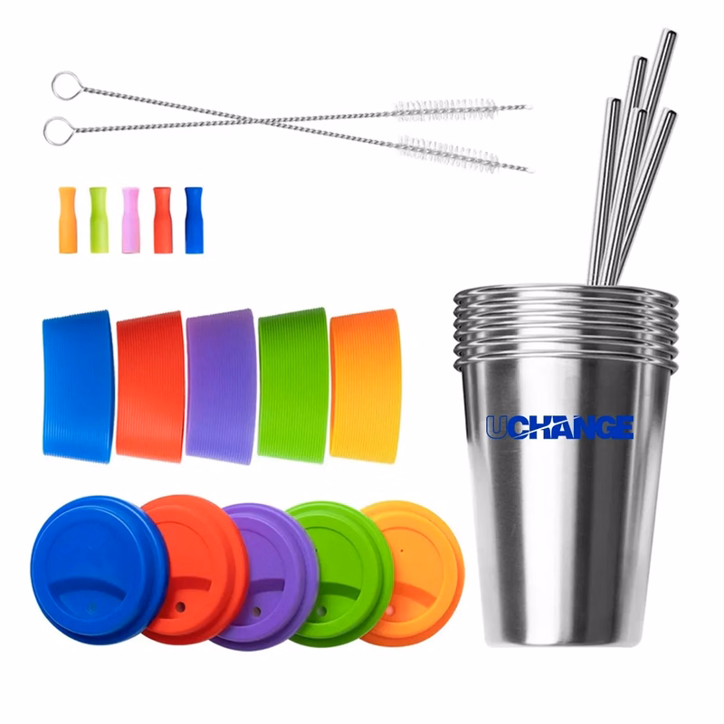 12/17 Oz. Stainless Steel Drinking Cup Beer Tumblers