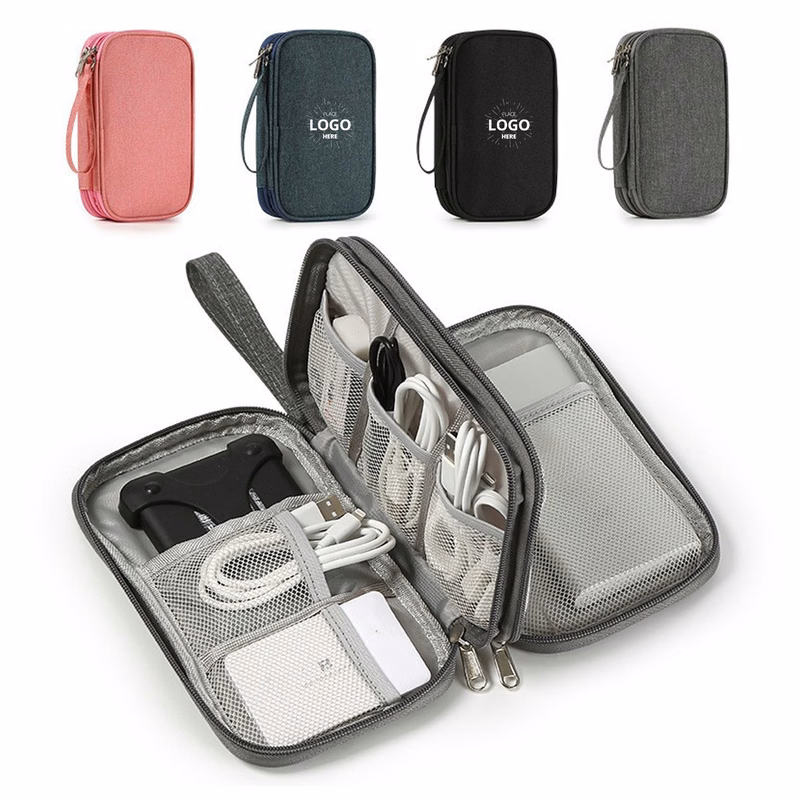 Three Layers Electronic Organizer Tech Accessory Pouch
