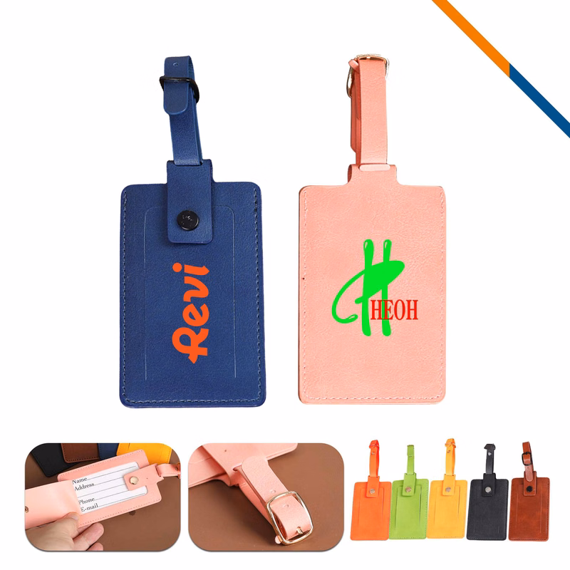 Tazeki PU Leather Luggage Tag