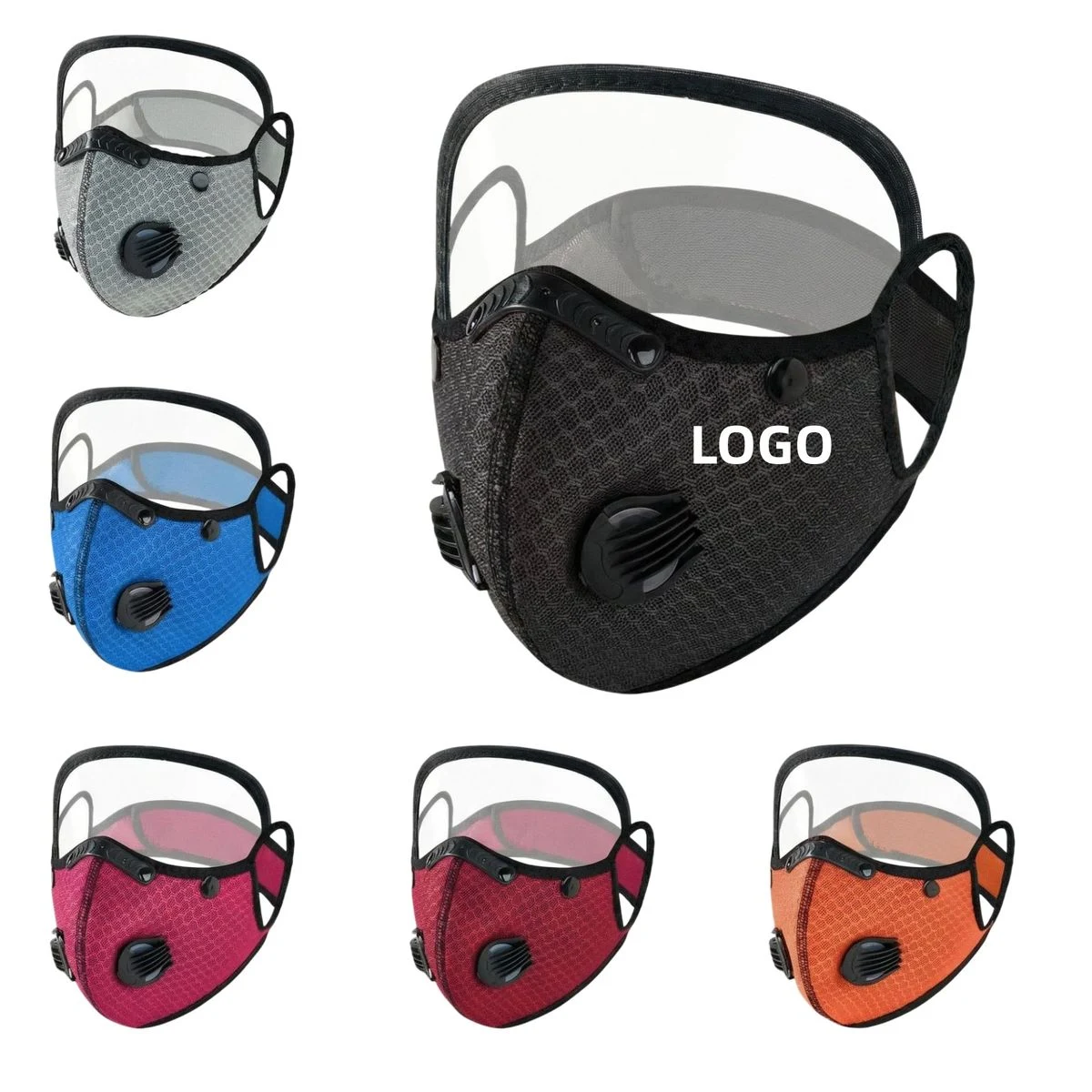 Transparent Visor Adjustable Bike Mask 1
