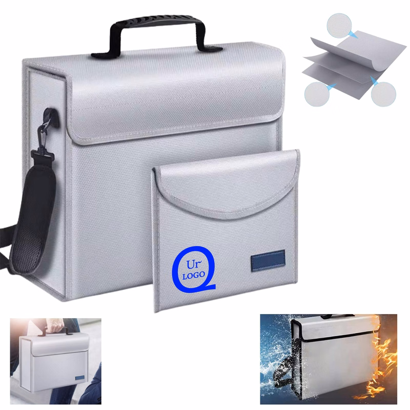 Fire And Water Resistant Glass Fiber Document Storage Bag