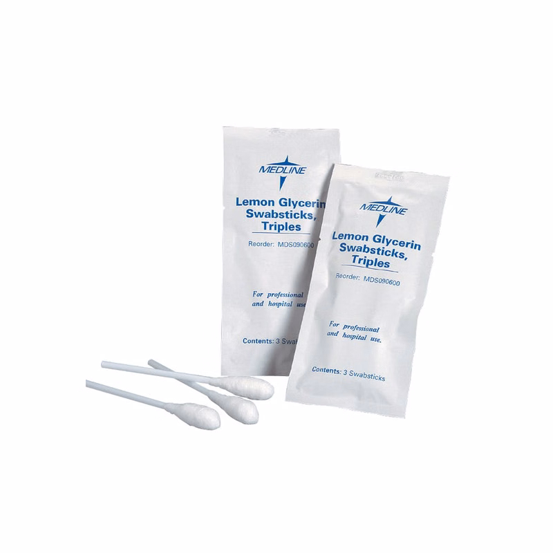 Swab Sticks - Lemon Glycerin 25 Pack