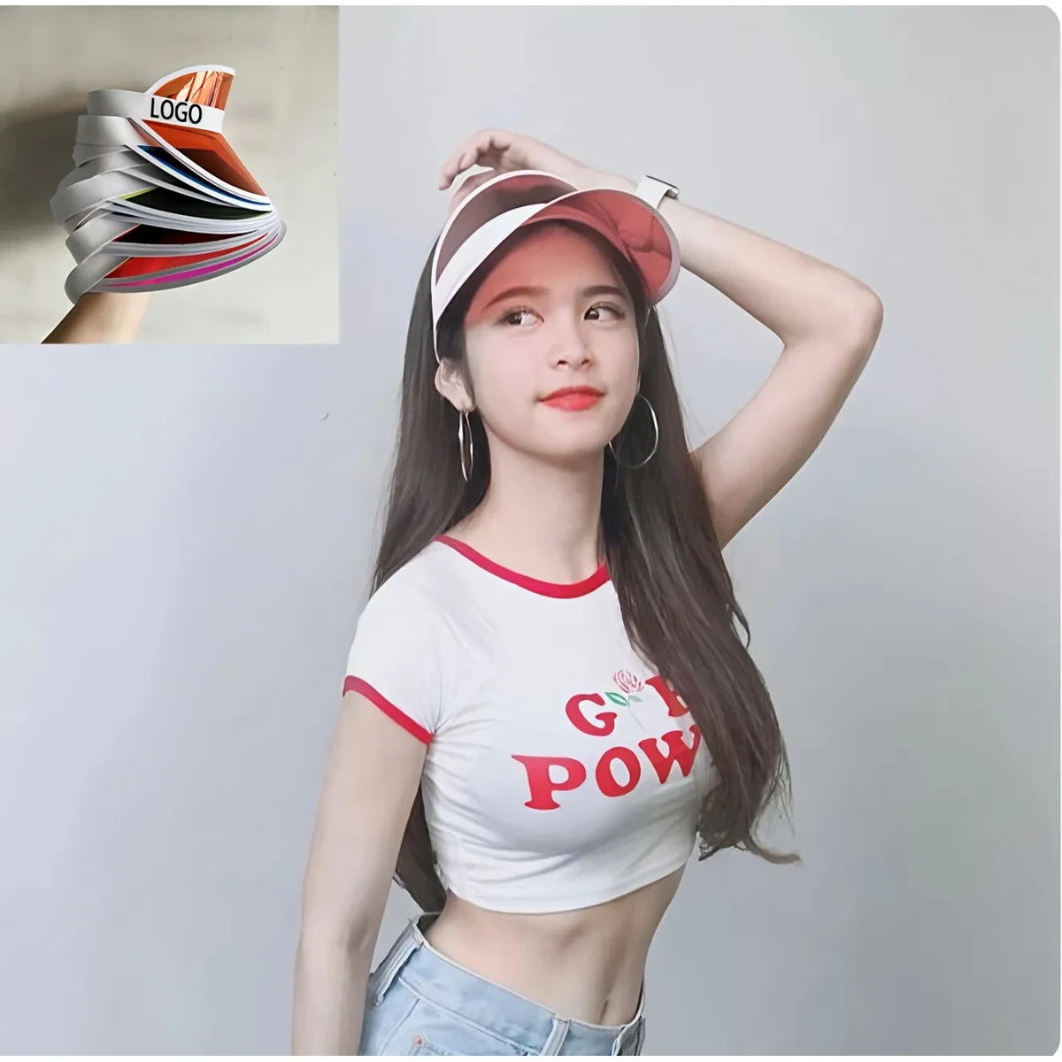 PVC Sun Visor Cap 1