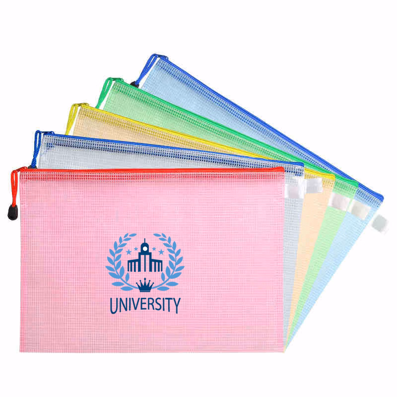 A5 PVC Zip File Pouch