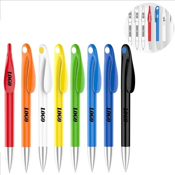 Custom 5.5 Inch Black Gel Pen — Professional Events & Corporate Giveaway 1