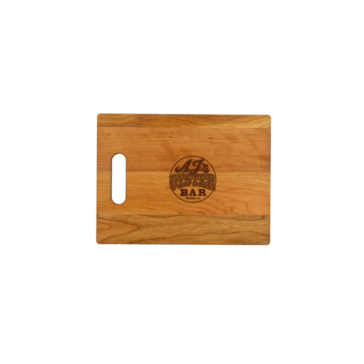 Small Cherry Cutting Board with Cutout Handle 12"x9"x3/4" 1