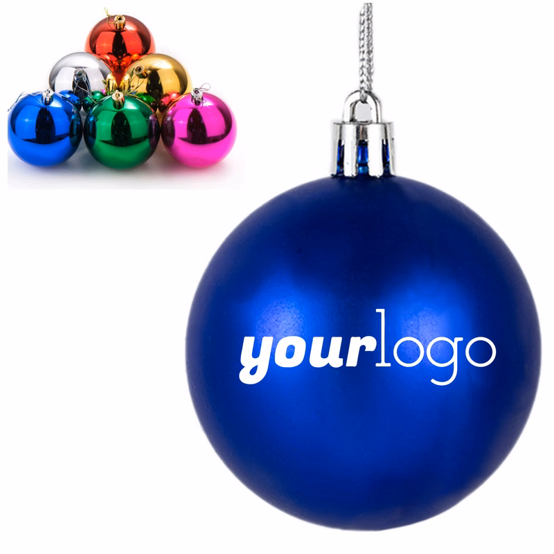 Festive Shatterproof Christmas Ornament Ball 3.25"