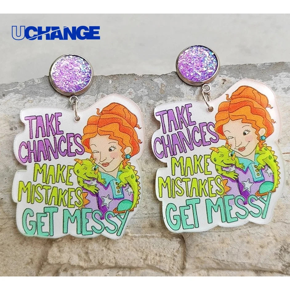 Custom Acrylic Earring Set for Events 1