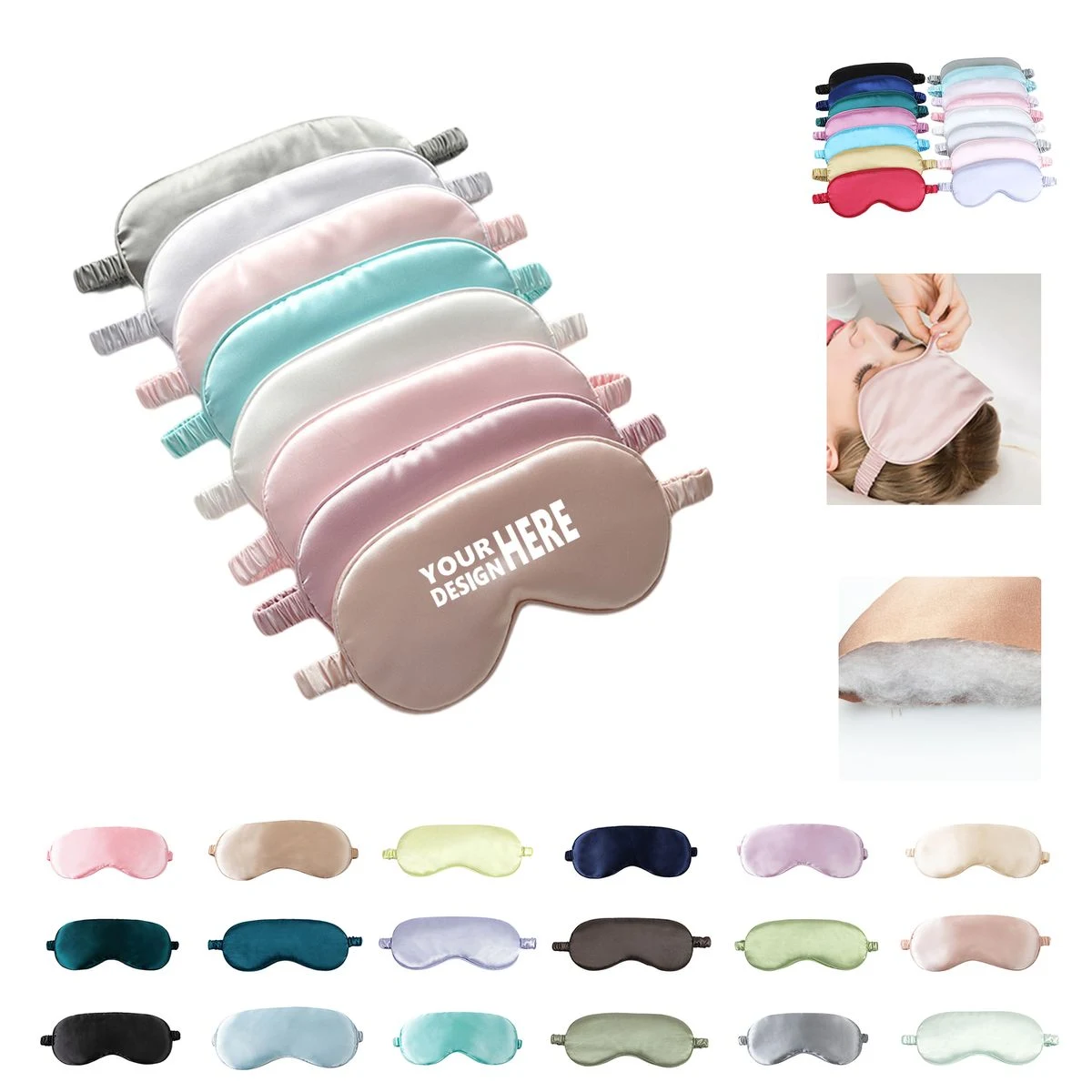 Comfortable Soft Imitation Silk Eye Mask Blinder 1
