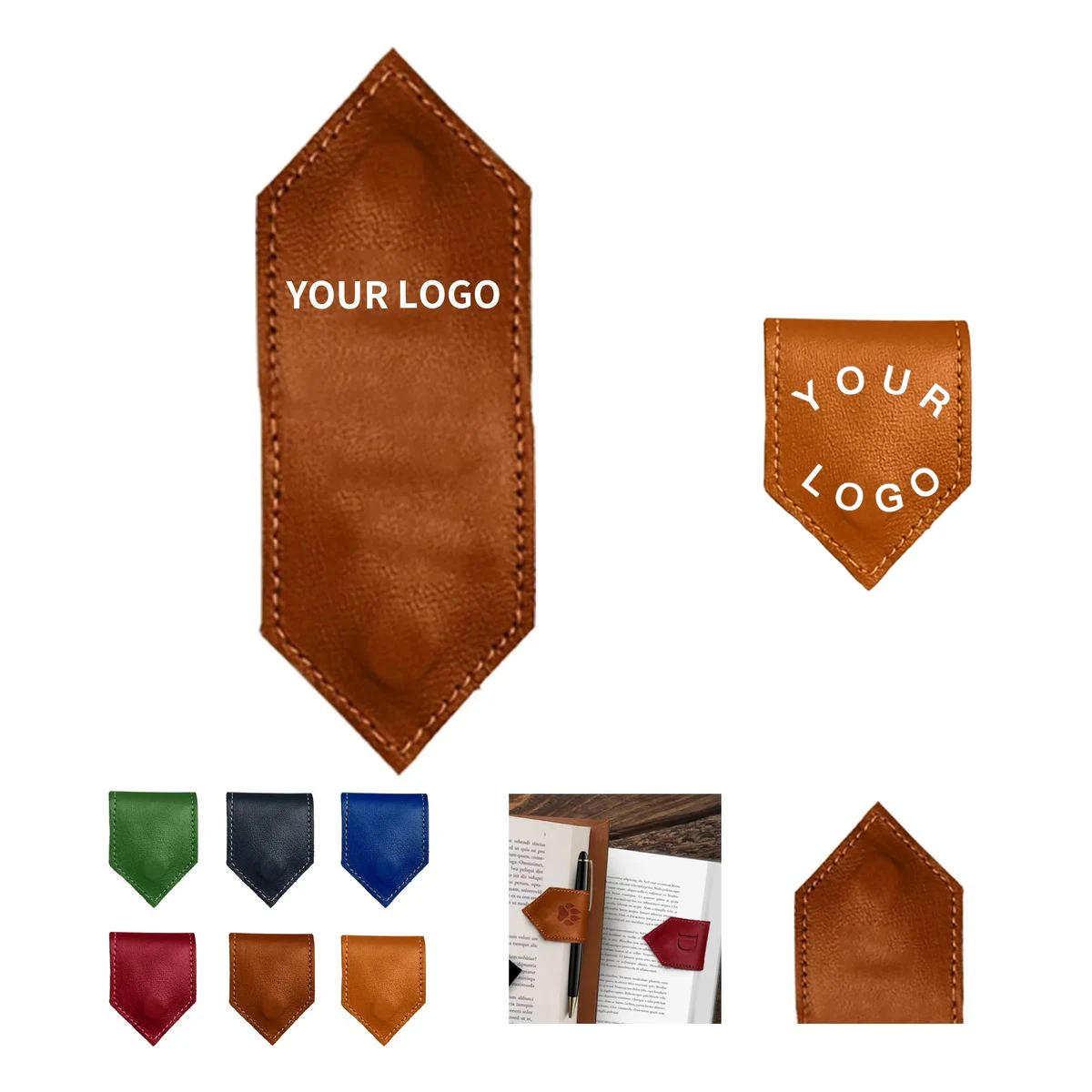 PU Reading Bookmark with Magnet Fastener 1