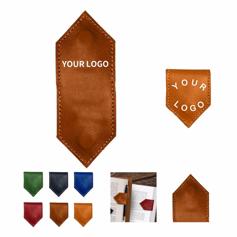 PU Reading Bookmark with Magnet Fastener
