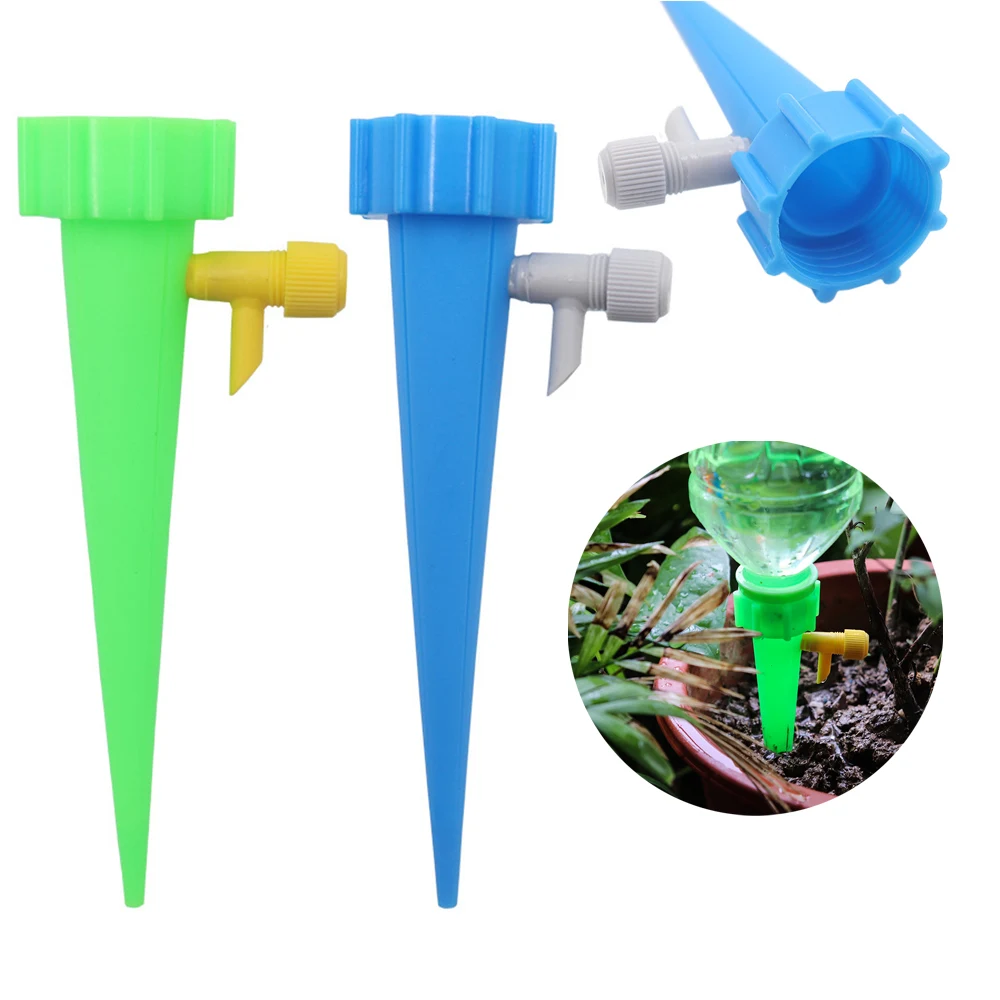 Plant Self Watering Insert Spikes Device With Adjustable Flow Valve 1