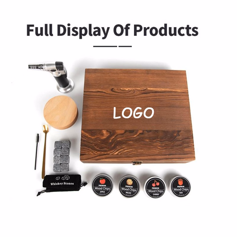 Smoker Kit With Wooden Box