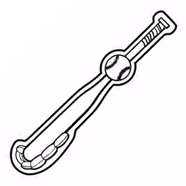 Magnet - Baseball, Bat & Glove - Full Color