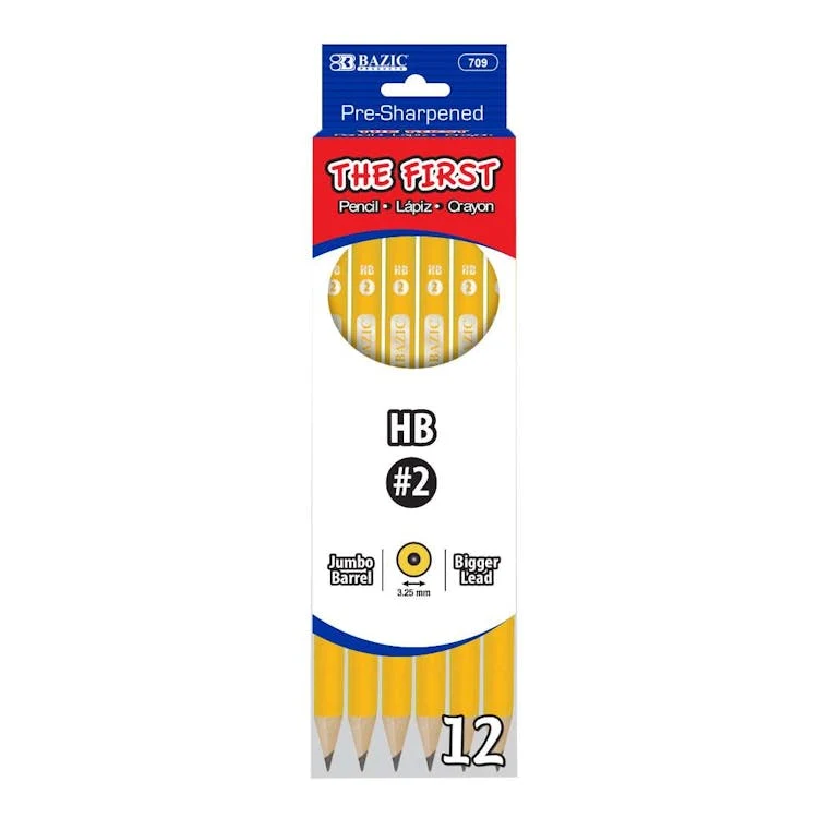 Pre-Sharpened Jumbo Pencils - 12 Pack 1