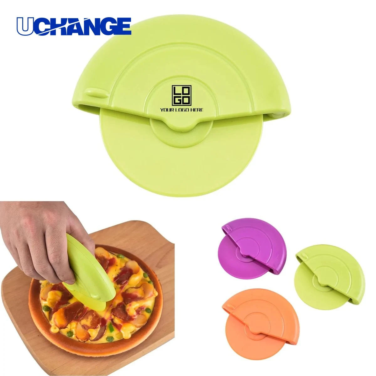 Gourmet Pizza Cutter with Plastic Blade for Kitchen 1