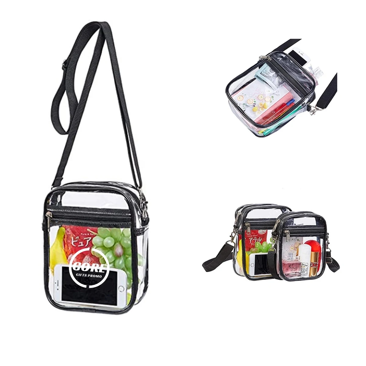 Crossbody Purse Transparent Handbag With Adjustable Strap 1