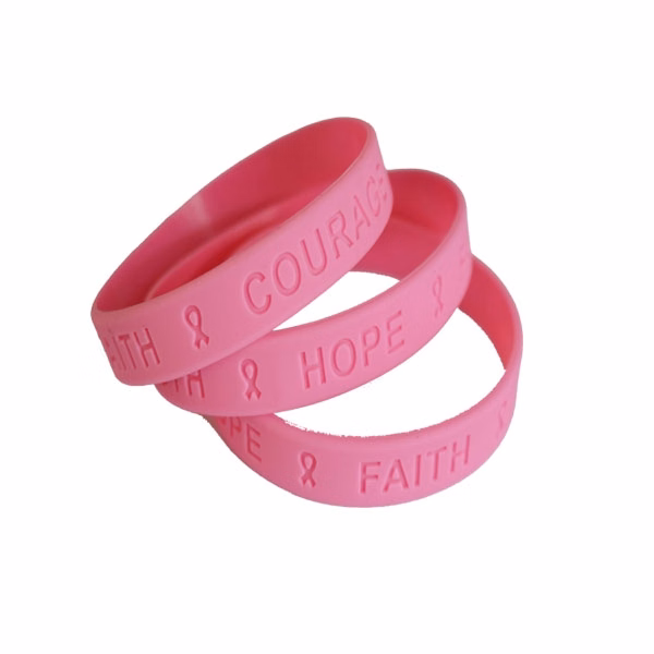 1/2" Debossed Silicone Bracelets