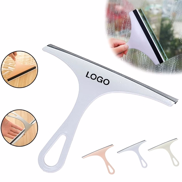 Custom Window Glass Squeegee Wiper Cleaner — Durable Shower & Home Cleaning Tool