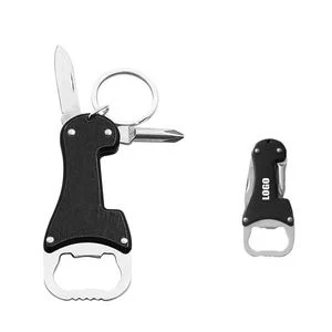 4 In 1 Bottle Opener With Phillips Screwdriver And Key Ring 1