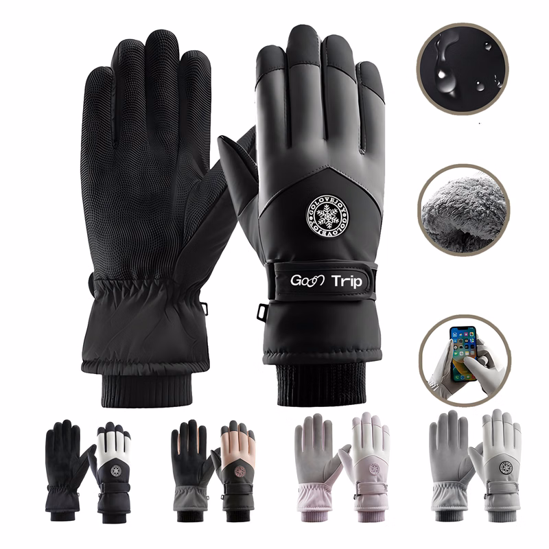 Winter Velvet Skiing Gloves