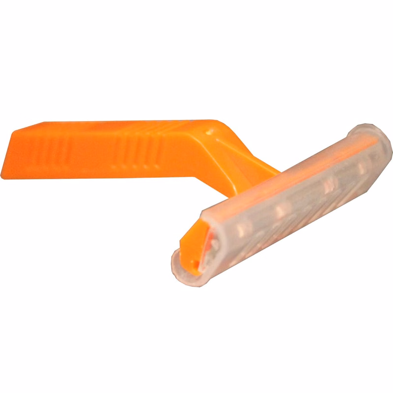 Single Blade Security Razors - Short Handle Orange