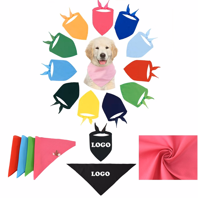 MOQ 50 pcs Triangle-shaped Dog Bandana Scarves