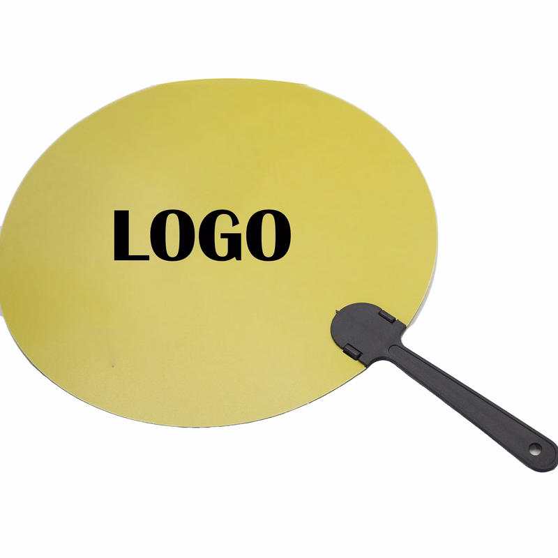 Custom Full Color Folding Fan With Durable Plastic Handle