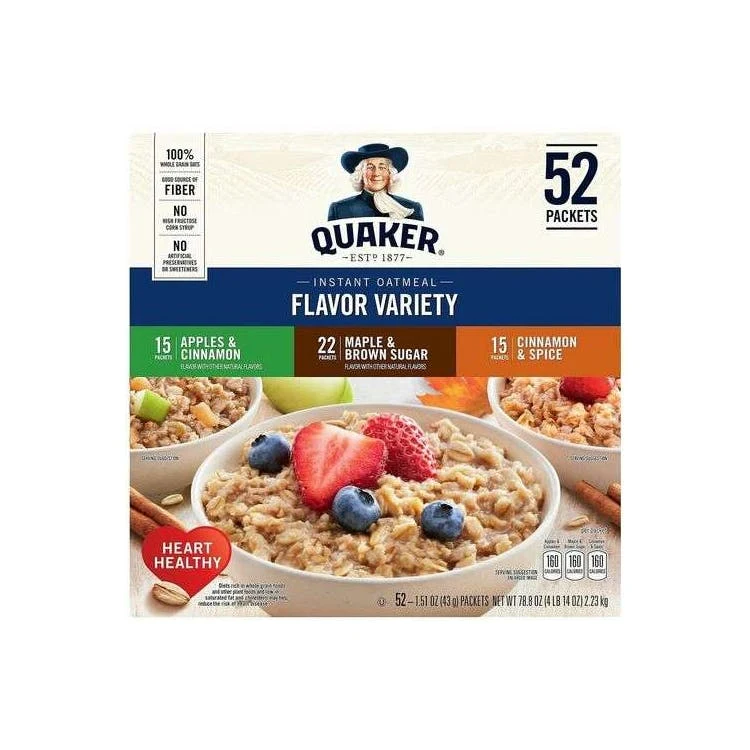 Quaker Instant Oatmeal Packs - Variety Pack 1