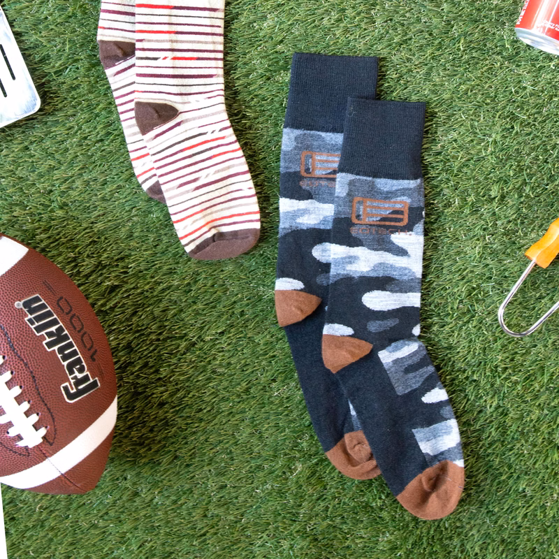 Synthetic Blend Super Bowl Socks - Cheer for Your Team in Comfort - American Made
