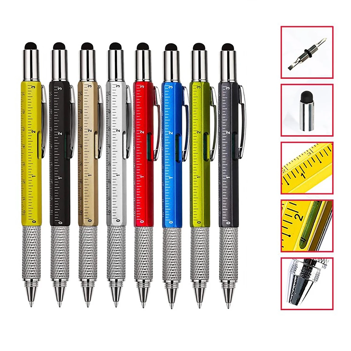 Multifunctional 6 in 1 Tool Ballpoint Pen 1