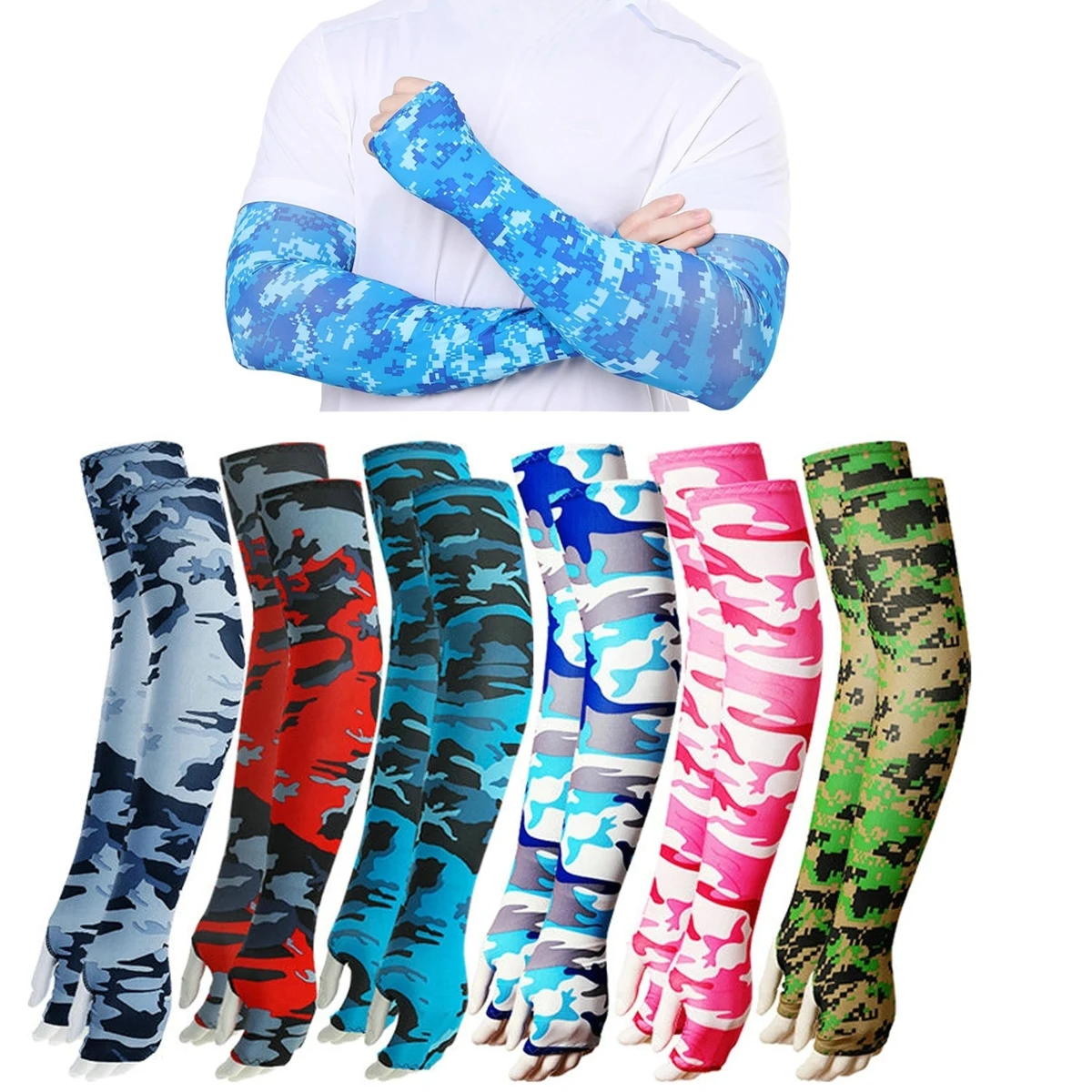 Camouflage Sublimation Full Color Arm Sleeve With Palm 1
